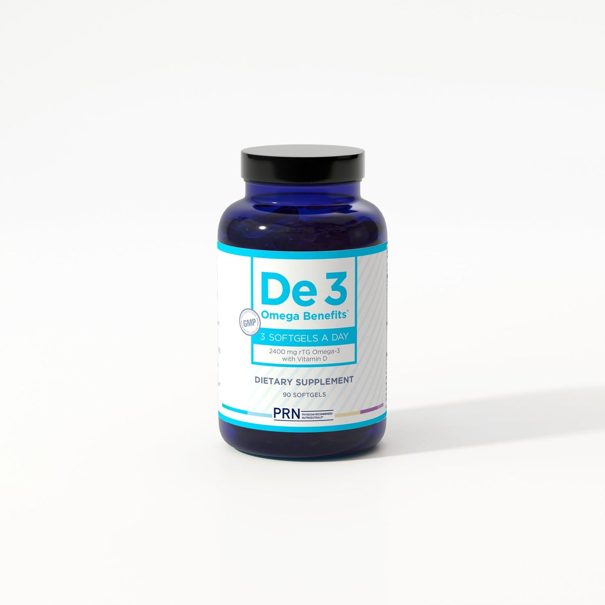 De3 Dry Eye Ultra Pure rTG Omega 3 – Support for Dry Eyes – 2400mg EPA & DHA – New & Improved Burpless Formula – 3 Capsules Per Day, 1-Month Supply (90 Softgels)